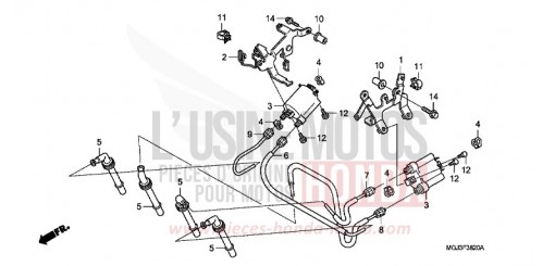 BOBINE D'ALLUMAGE CBF1000FAA de 2010